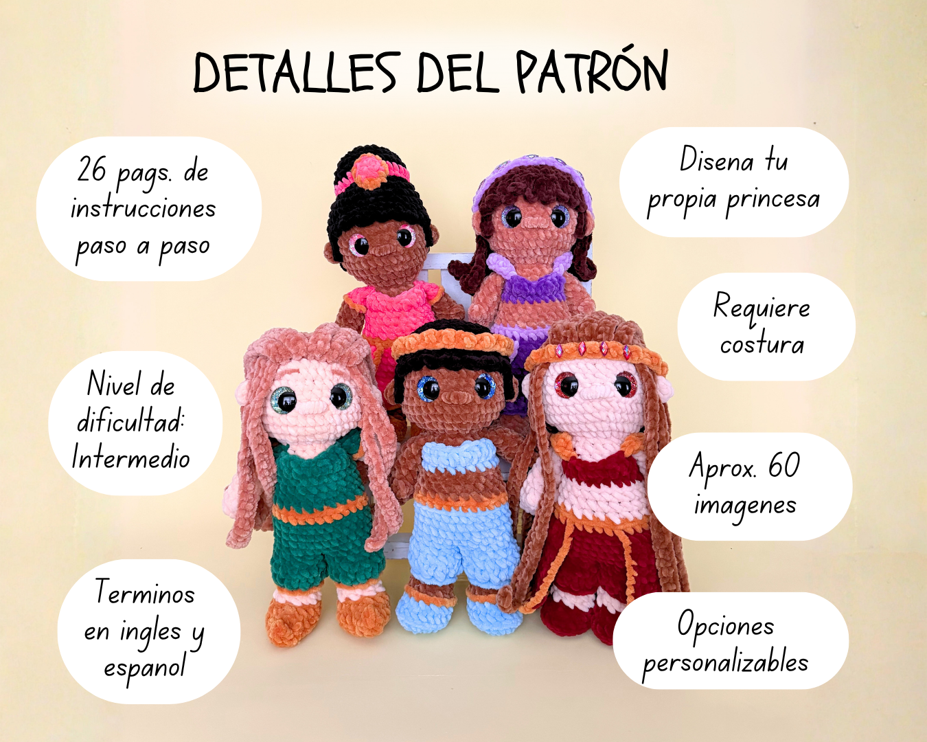 Arabian Princess – Customizable Crochet Doll Pattern