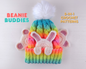 Beanie Buddies Animal Applique Crochet Pattern | Digital Download PDF | Bear, Kitty and Bunny