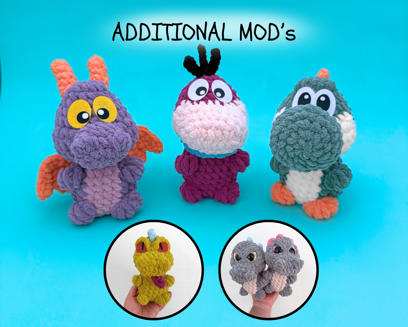 Willey the Reptile – Dinosaur, Dragon & Alligator Crochet Pattern