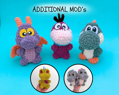 Willey the Reptile – Dinosaur, Dragon & Alligator Crochet Pattern