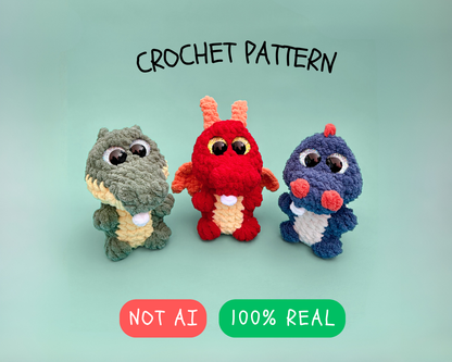Willey the Reptile – Dinosaur, Dragon & Alligator Crochet Pattern