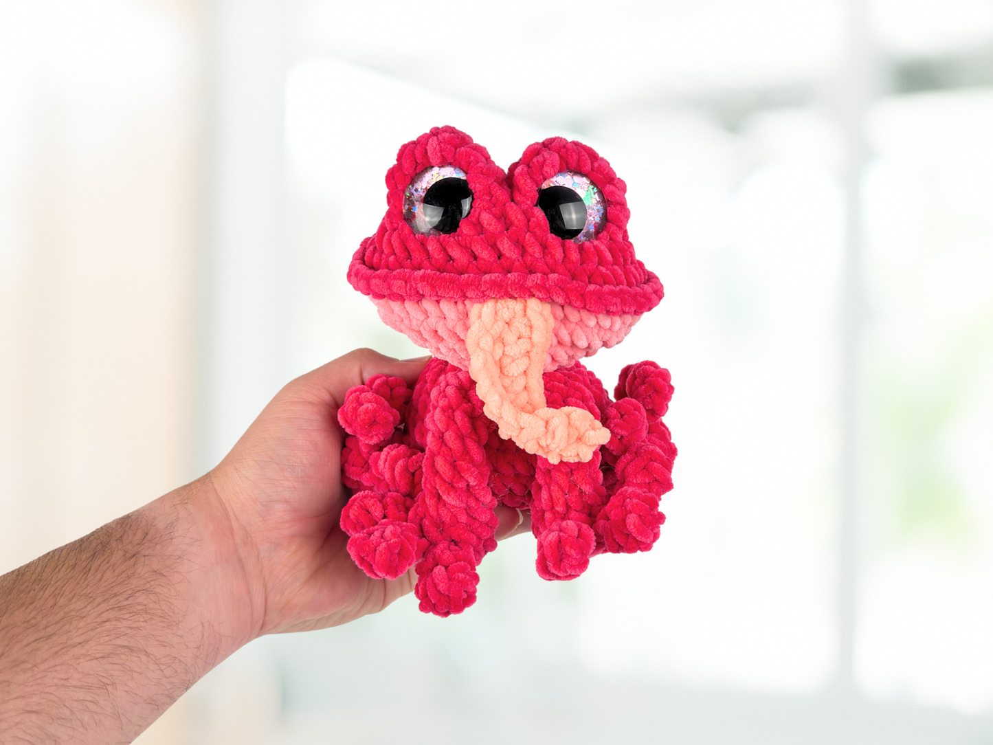 Frog Plushie | Reptile Crochet Amigurumi Plush