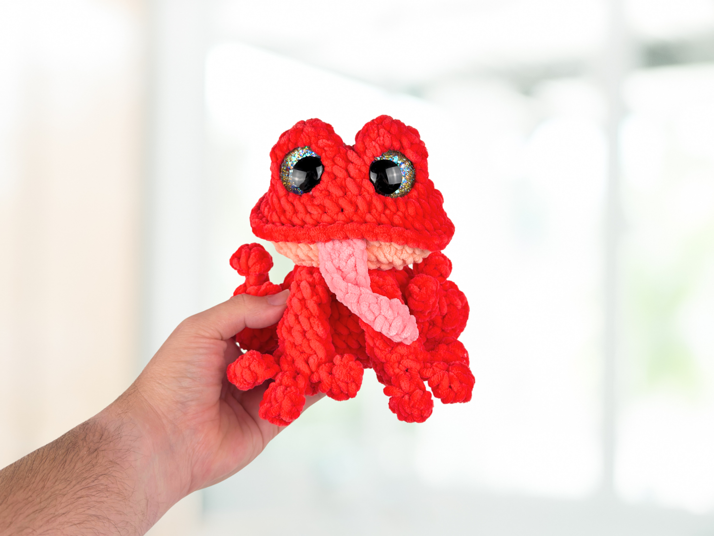 Frog Plushie | Reptile Crochet Amigurumi Plush