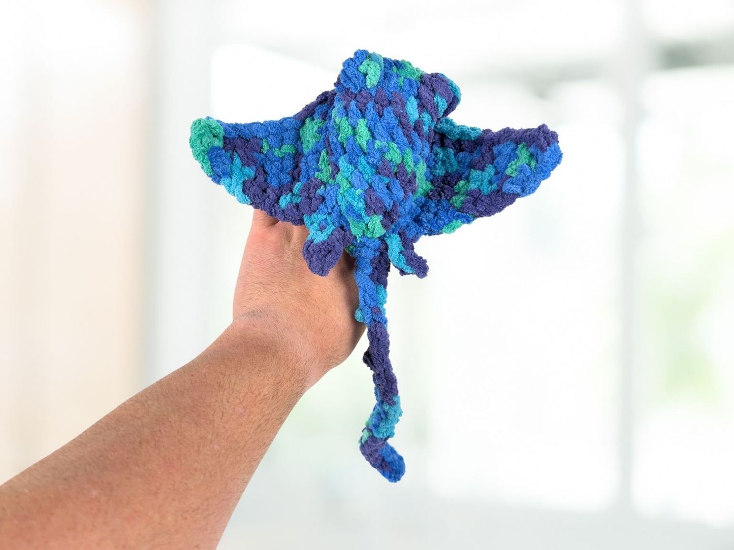 Manta Ray Crochet Amigurumi | Stuffed Animal Stingray Plushie