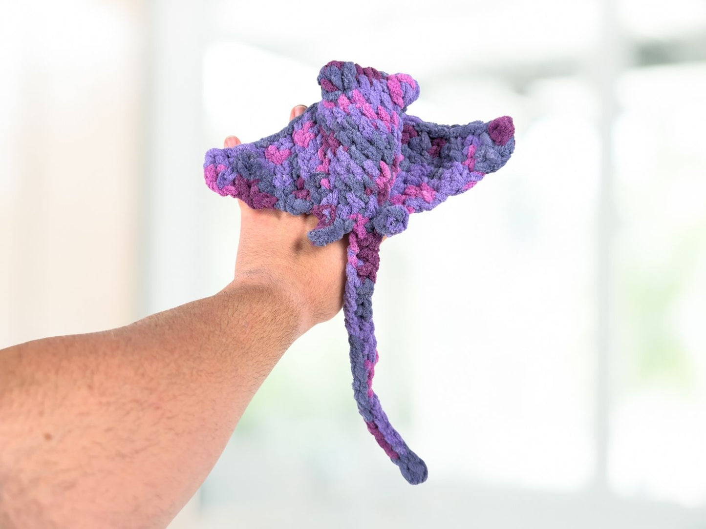 Manta Ray Crochet Amigurumi | Stuffed Animal Stingray Plushie