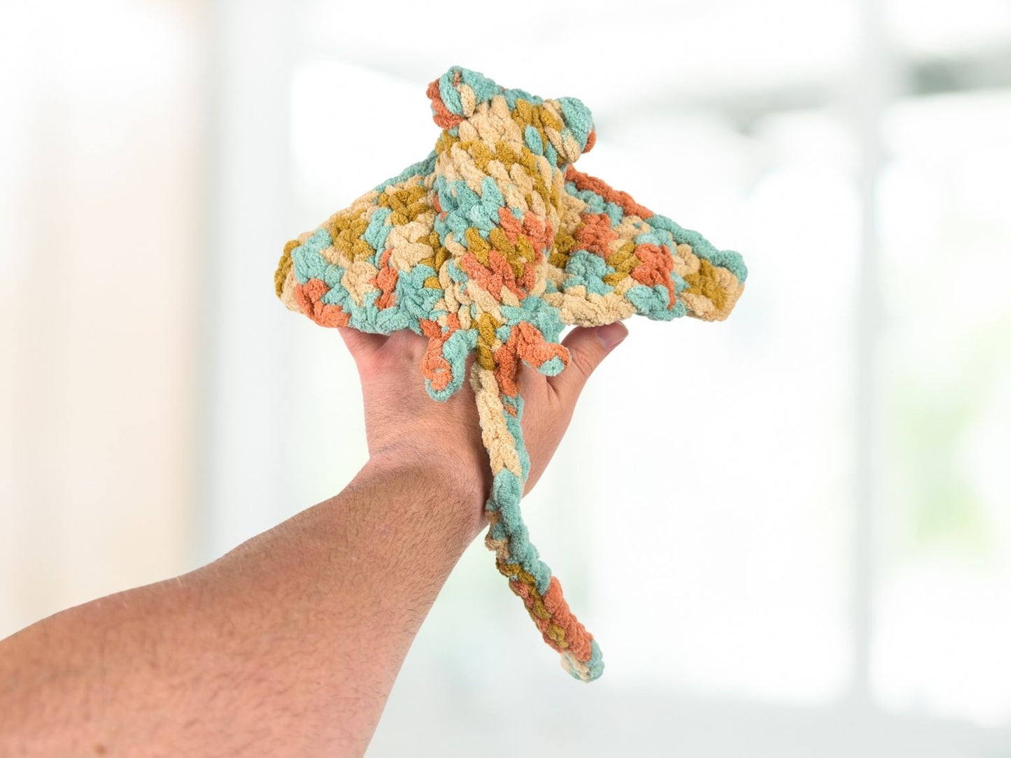 Manta Ray Crochet Amigurumi | Stuffed Animal Stingray Plushie