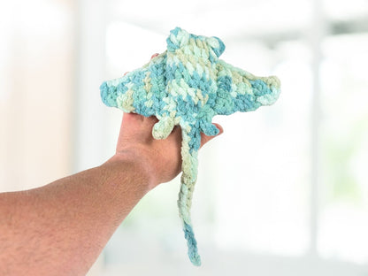 Manta Ray Crochet Amigurumi | Stuffed Animal Stingray Plushie