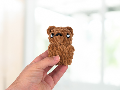 Chibi Animal Plushie with Keychain | Crochet Amigurumi Plush