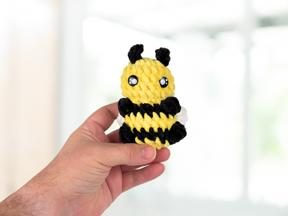 Chibi Animal Plushie with Keychain | Crochet Amigurumi Plush