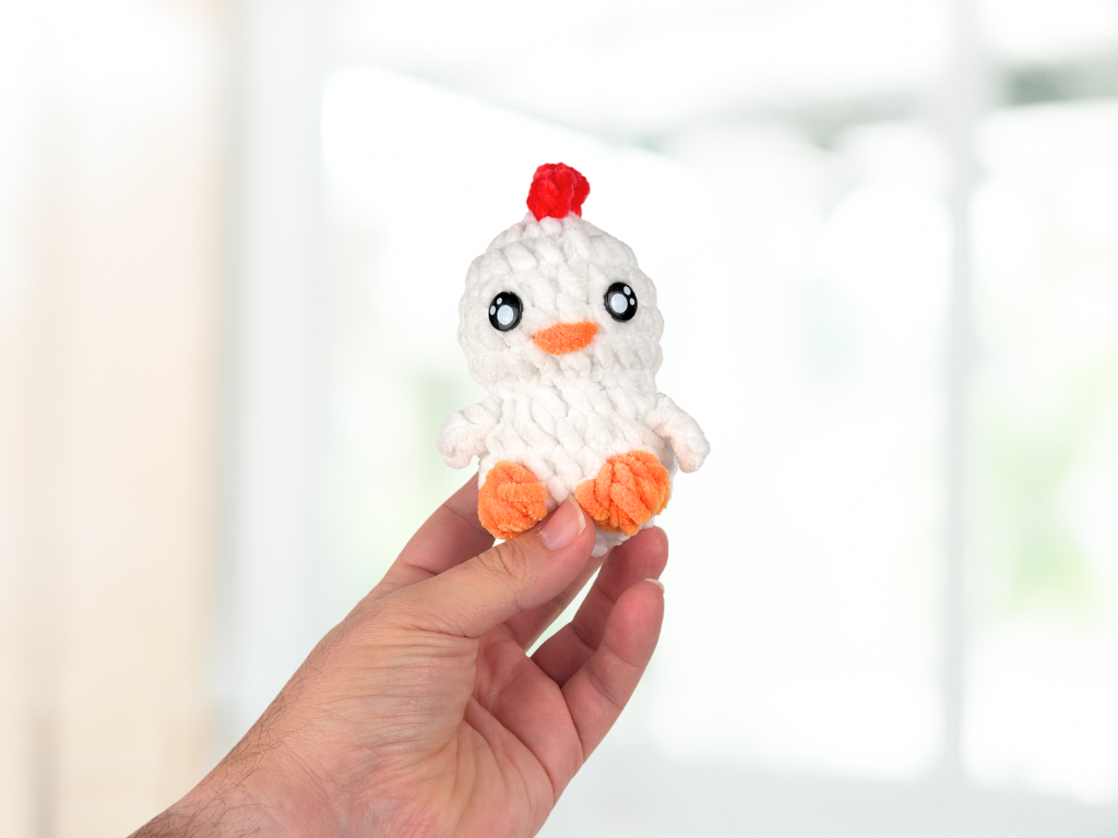 Chibi Animal Plushie with Keychain | Crochet Amigurumi Plush