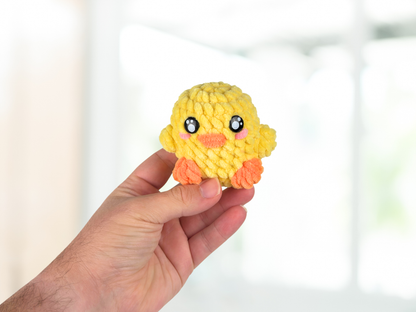 Chunky Animal Plushie with Keychain | Crochet Amigurumi Plush