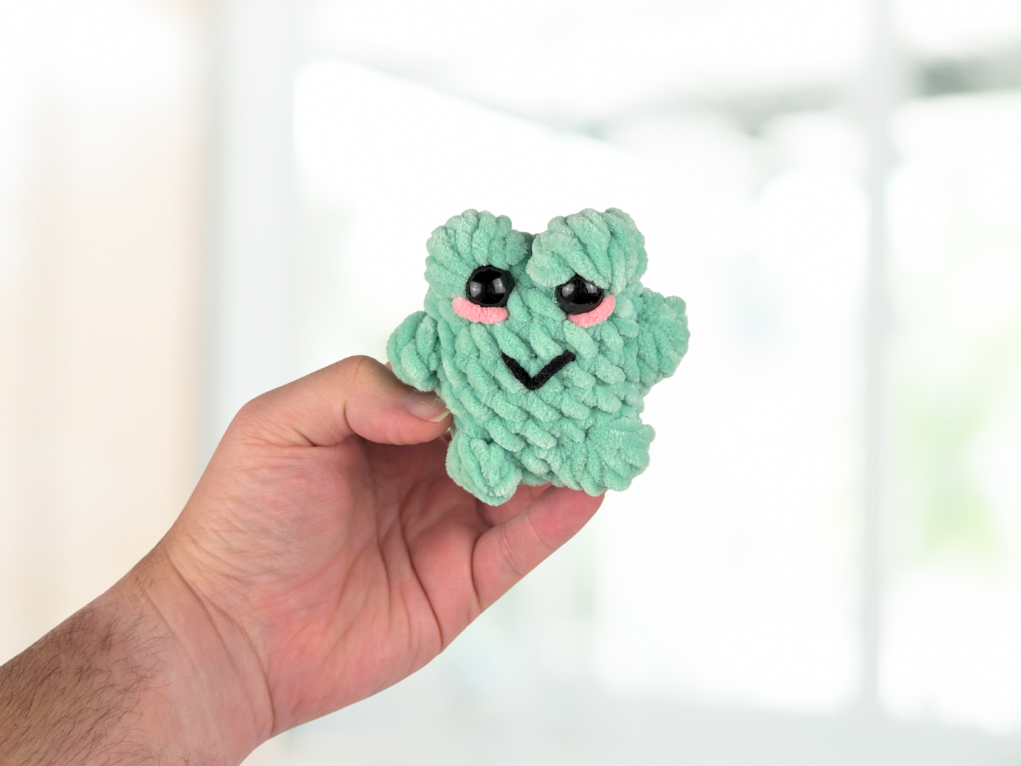 Chunky Animal Plushie with Keychain | Crochet Amigurumi Plush