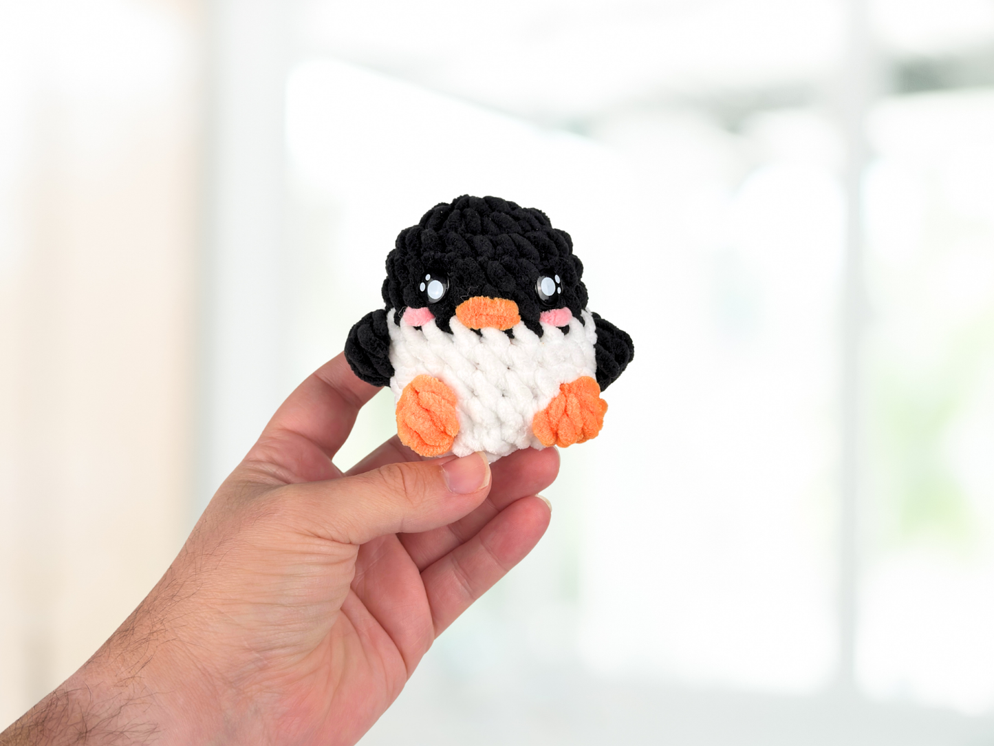 Chunky Animal Plushie with Keychain | Crochet Amigurumi Plush