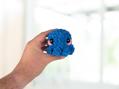 Octopus Plushie with Keychain | Crochet Amigurumi Plush
