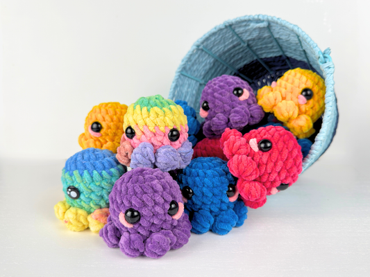 Octopus Plushie with Keychain | Crochet Amigurumi Plush