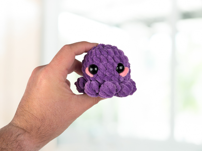 Octopus Plushie with Keychain | Crochet Amigurumi Plush