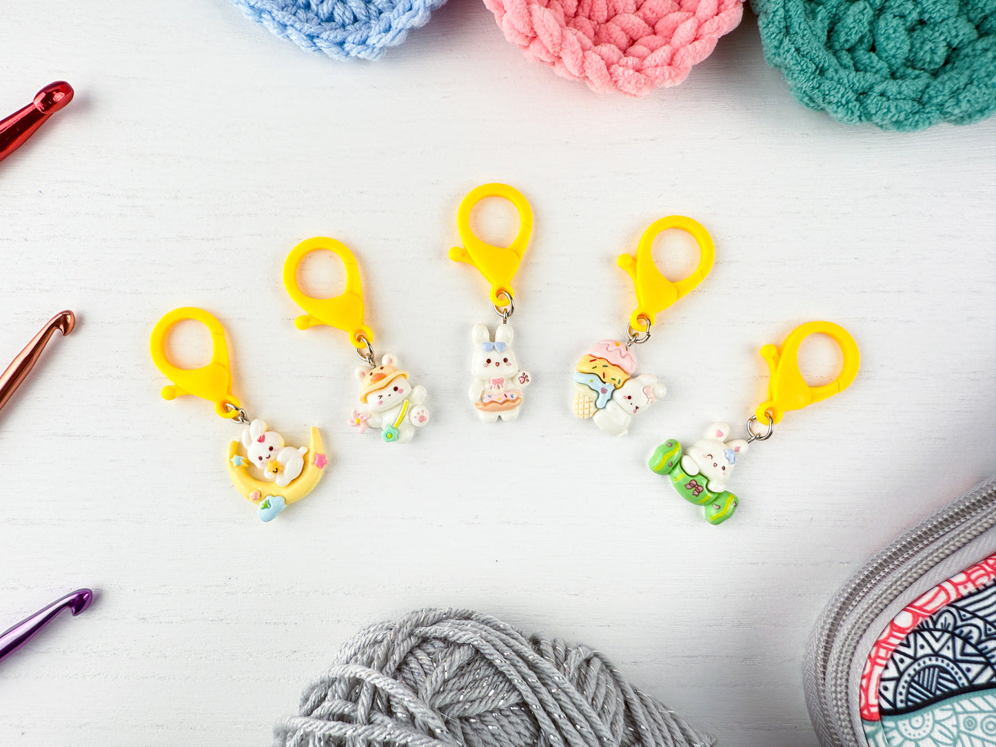 Custom Stitch Marker with Lobster Clasp | LIVE ONLY