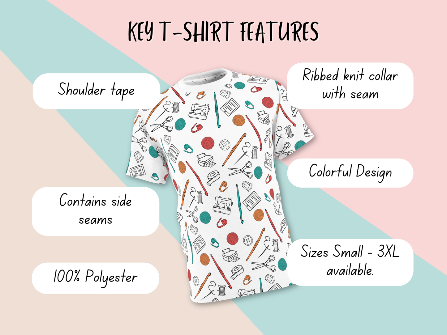 Graphic Tee - Crochet Crafting Tools