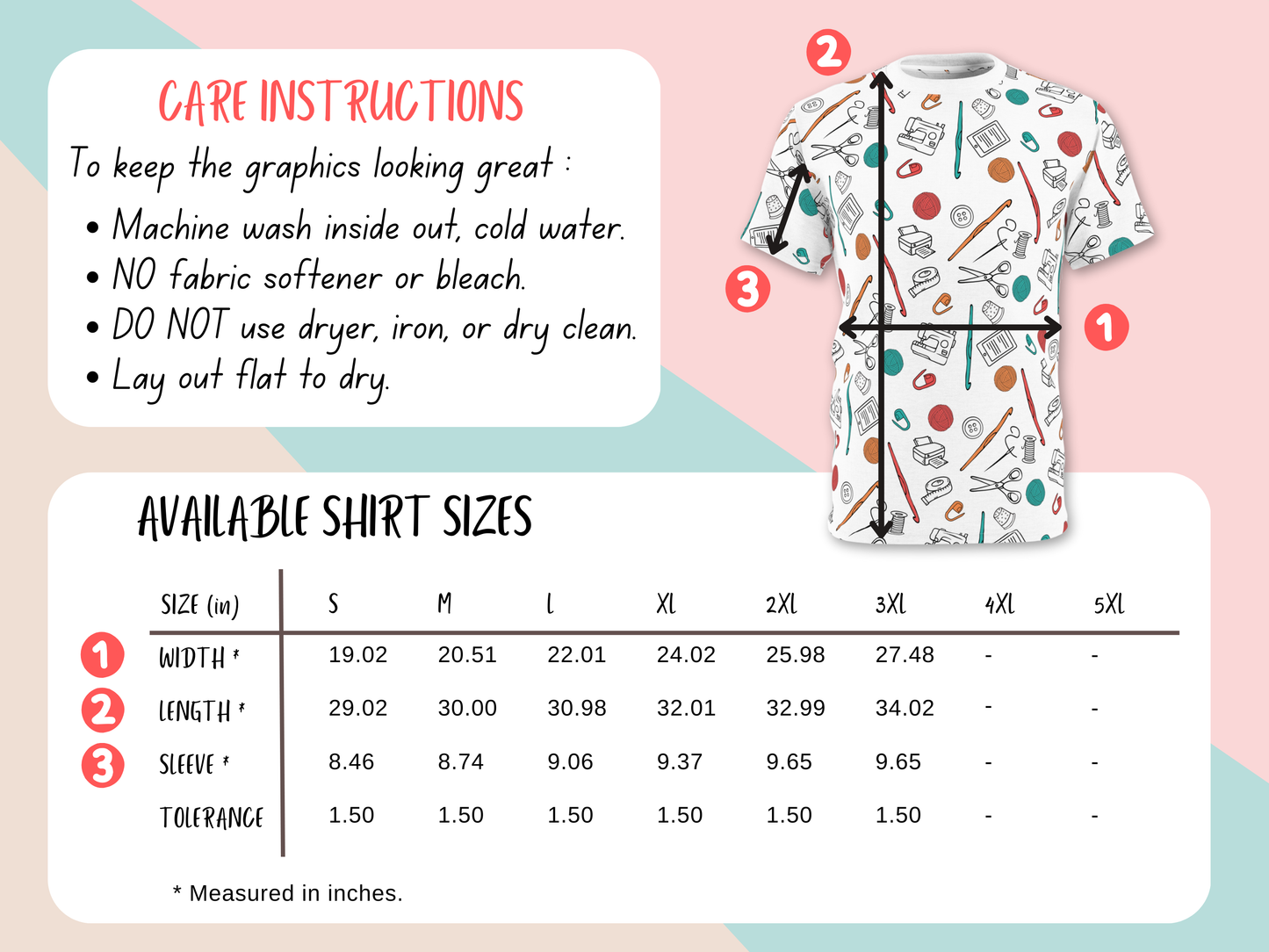 Graphic Tee - Crochet Crafting Tools