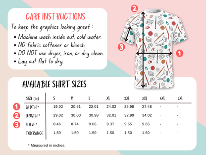 Graphic Tee - Crochet Crafting Tools