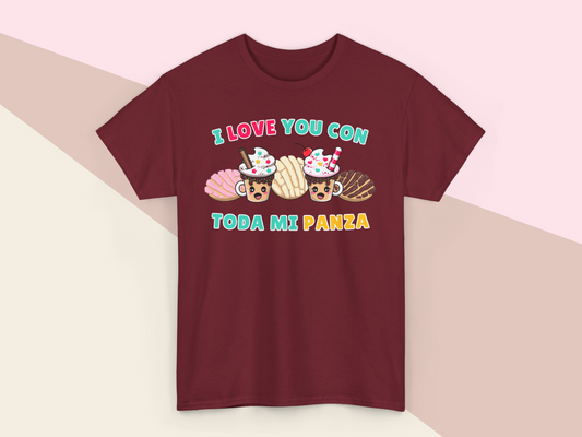 Kawaii Graphic Tee - I love you con toda mi Panza