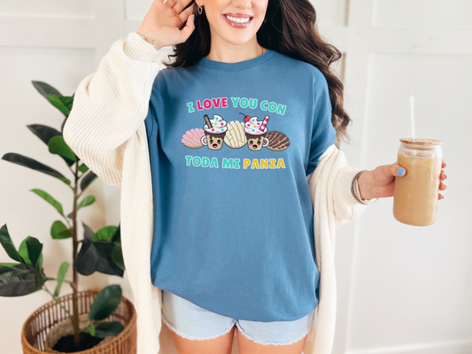 Kawaii Graphic Tee - I love you con toda mi Panza