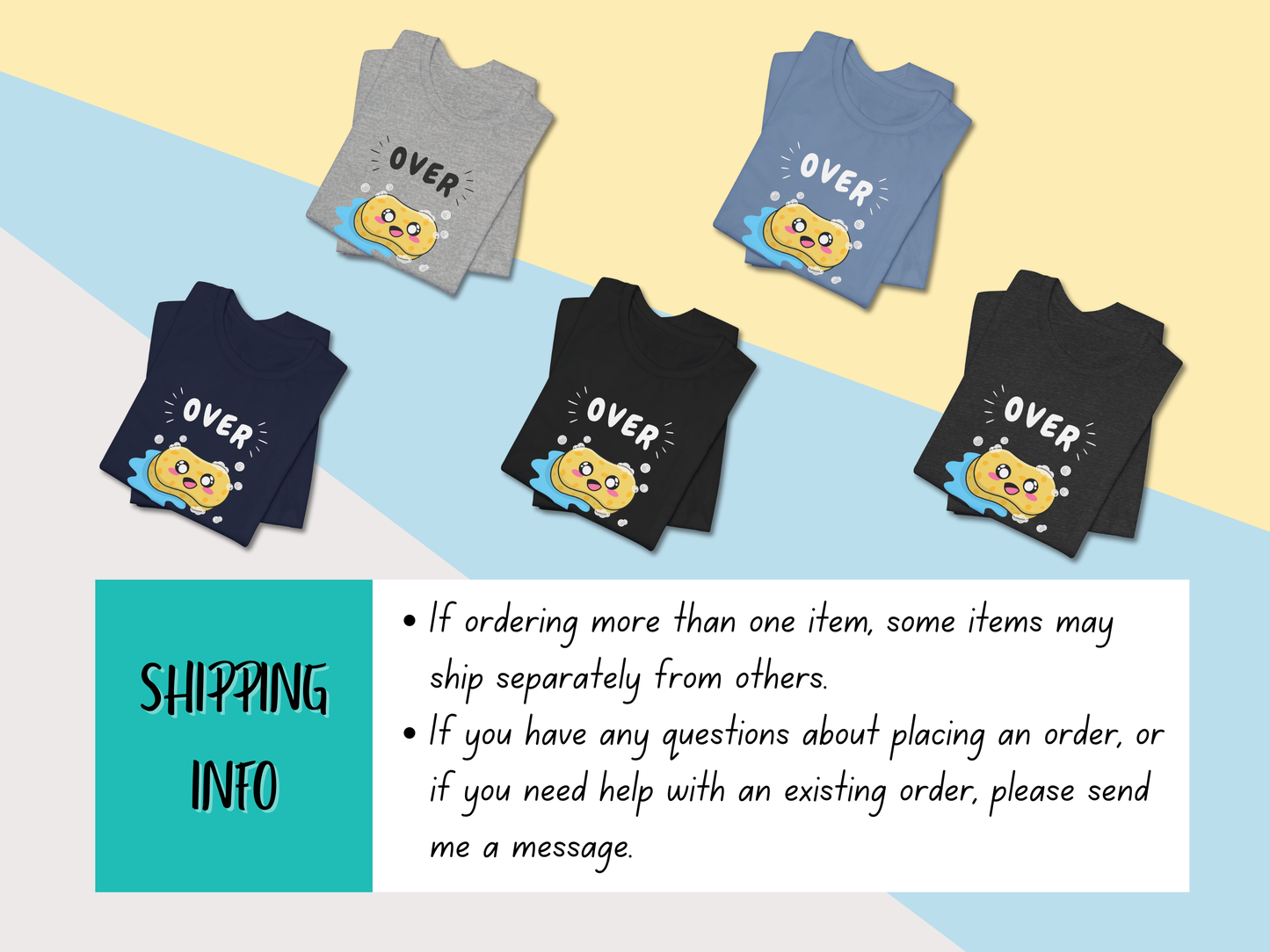 Oversaturated Kawaii Sponge Shirt