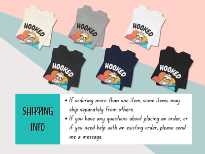 Sloth 'Hooked on Naps and Yarn' Shirt