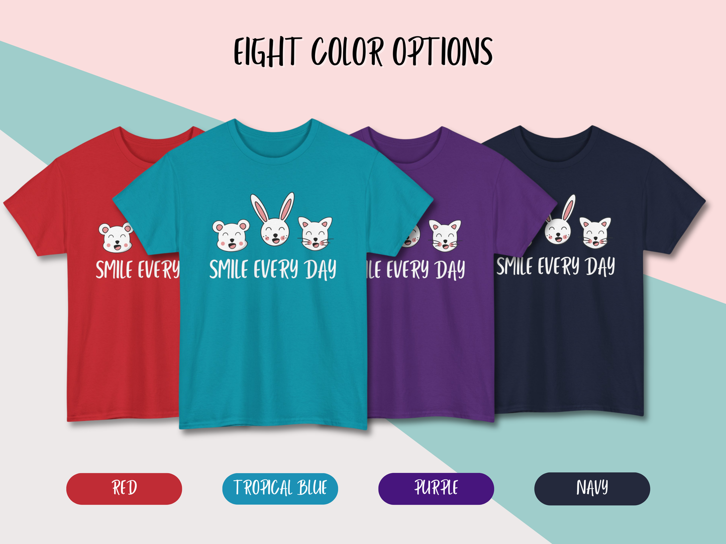 Kawaii Graphic Tee - Smile Every Day