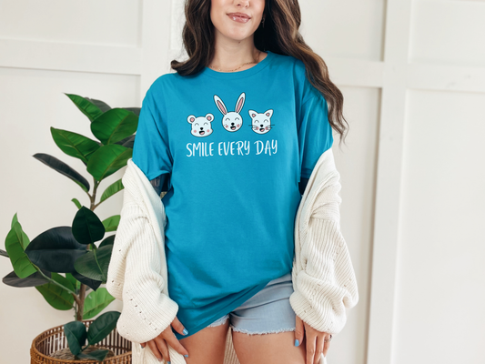 Kawaii Graphic Tee - Smile Every Day