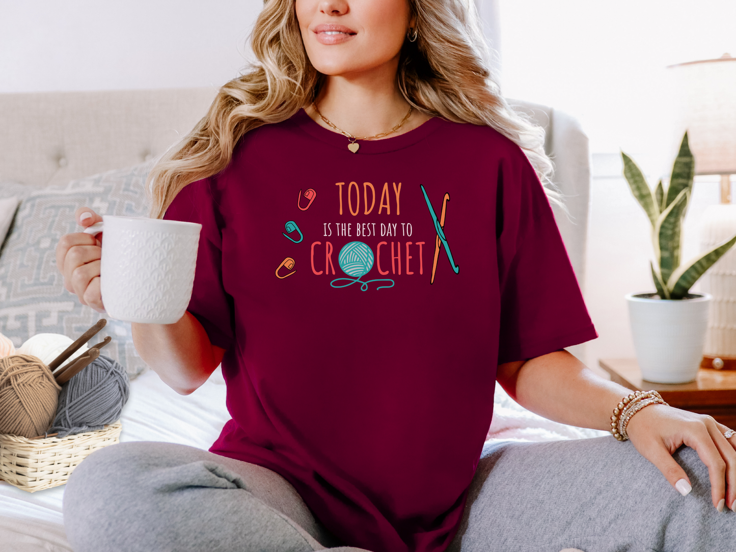 Graphic Tee - Today is the best day to Crochet