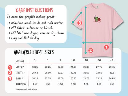 Embroidered Frog Graphic Shirt with Crochet Hook and Yarn