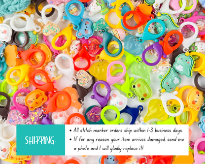 Custom Stitch Marker with Lobster Clasp | LIVE ONLY