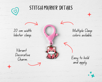 Custom Stitch Marker with Lobster Clasp | LIVE ONLY