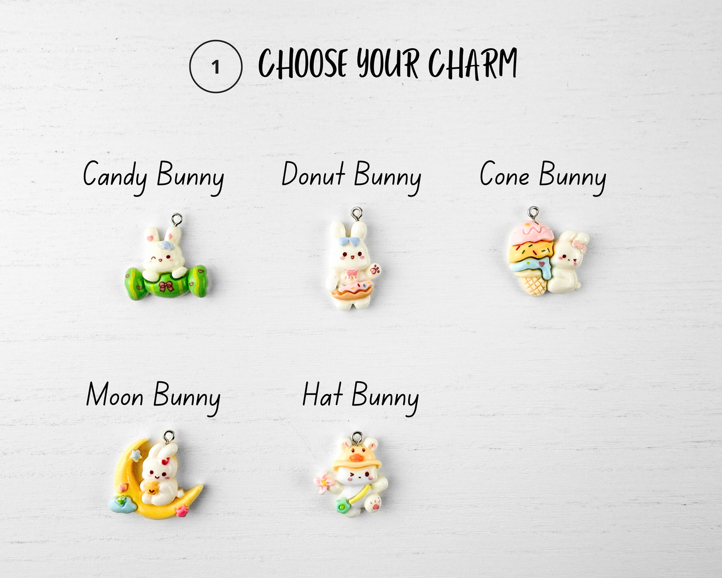 Custom Stitch Marker with Lobster Clasp | Cute Bunny Charm