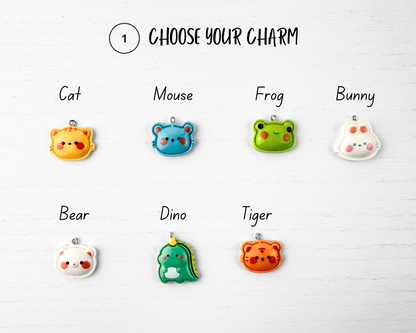 Custom Stitch Marker with Lobster Clasp | Pocket Animal Charm