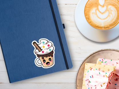 Kiss-Cute Stickers - Hot Chocolate with Cinnamon