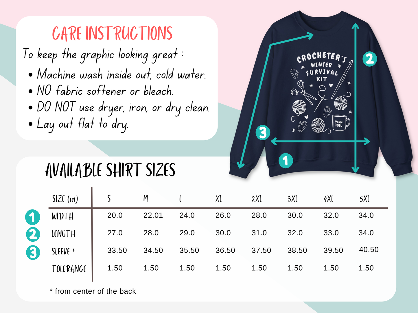 Funny Crochet Sweatshirt | Crocheter's Winter Survival Kit Sweater