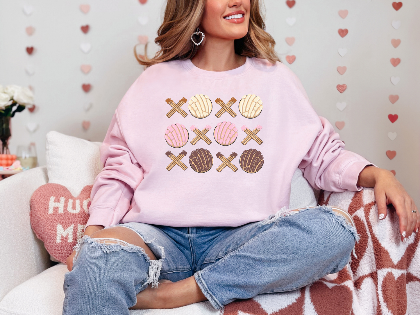 Graphic Sweatshirt - XOXO Conchas and Churros