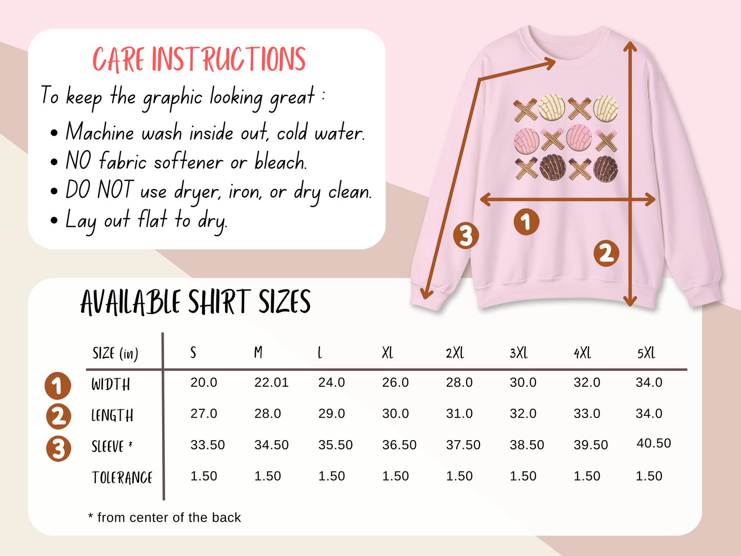 Graphic Sweatshirt - XOXO Conchas and Churros